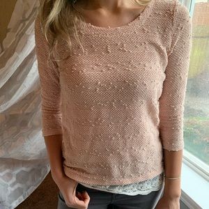 Loft pink sweater